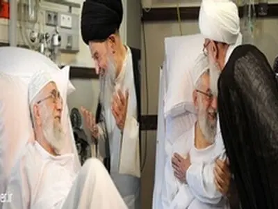آیات عظام نوری همدانی و علوی گرگانی از رهبر انقلاب عیادت کردند / تکرار /