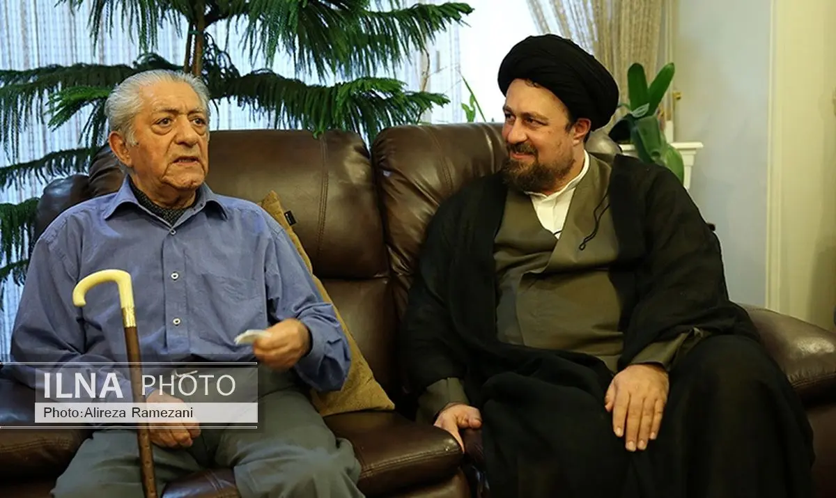 سیدحسن خمینی به دیدار عزت‌الله انتظامی رفت
