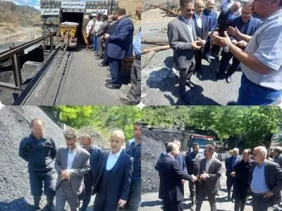 بازدید بازرس کل استان گلستان از معادن زغال‌سنگ گمانه و زمستان یورت