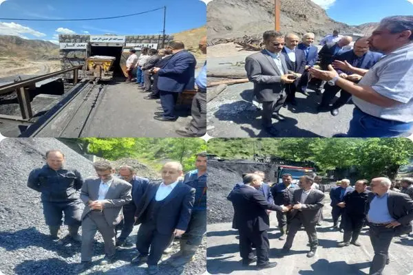 بازدید بازرس کل استان گلستان از معادن زغال‌سنگ گمانه و زمستان یورت
