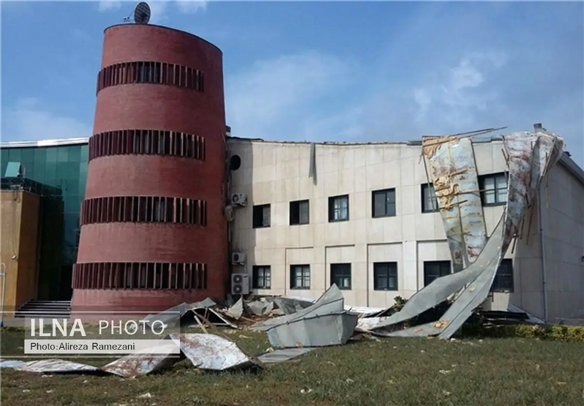 طوفان به هواشناسی مازندران هم رحم نکرد+تصاویر