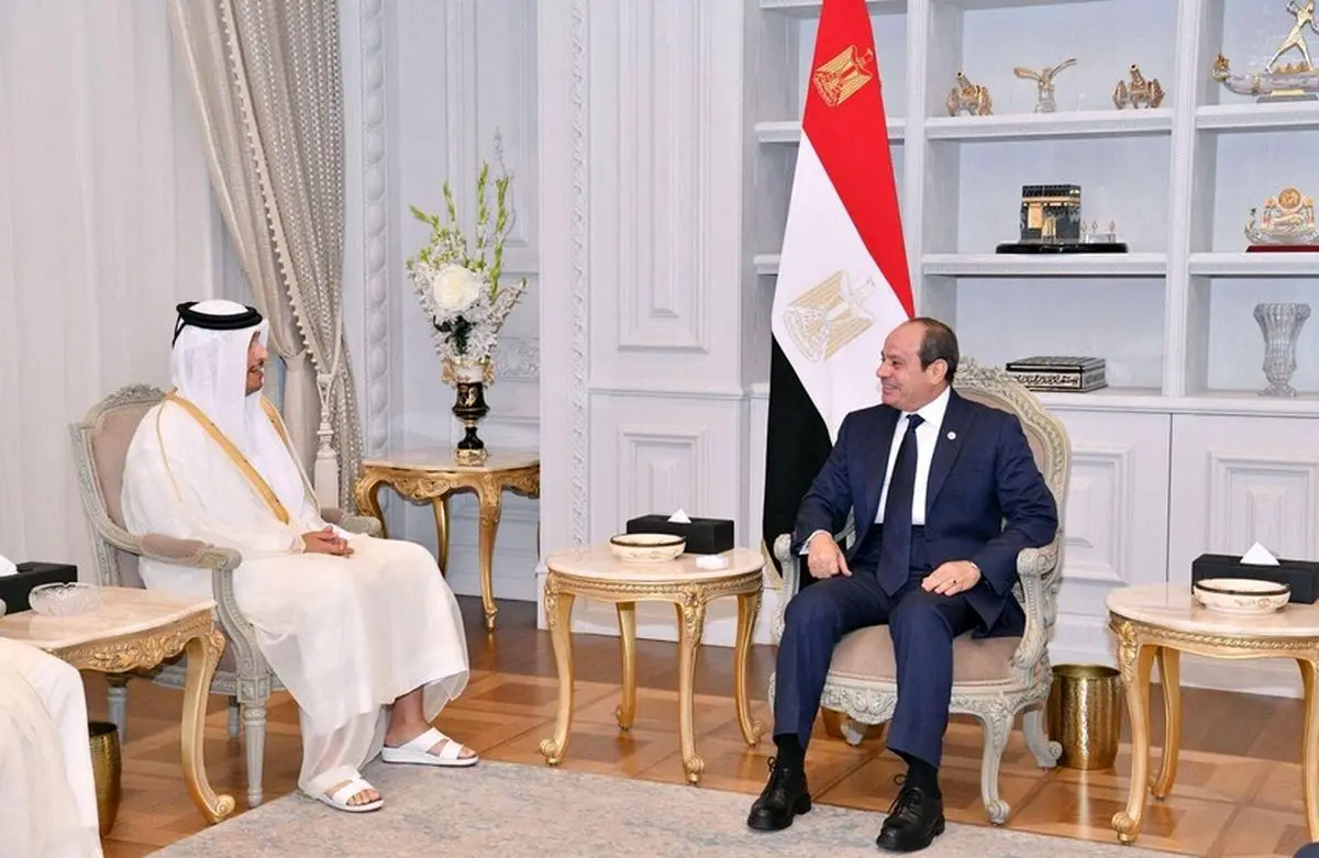 السیسی و آل ثانی دیدار کردند
