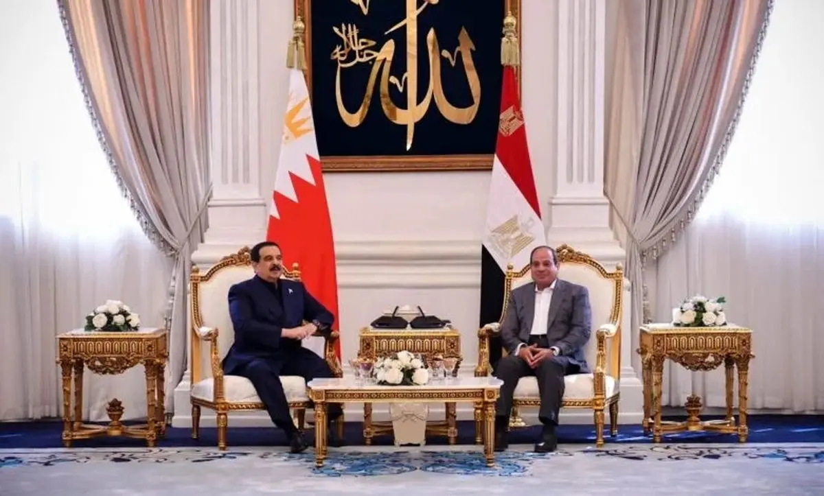 دیدار رئیس‌جمهور مصر و پادشاه بحرین