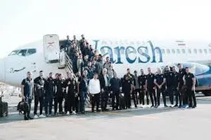 چک کردن خودروها قبل از سوار شدن تیم ملی ایران + فیلم