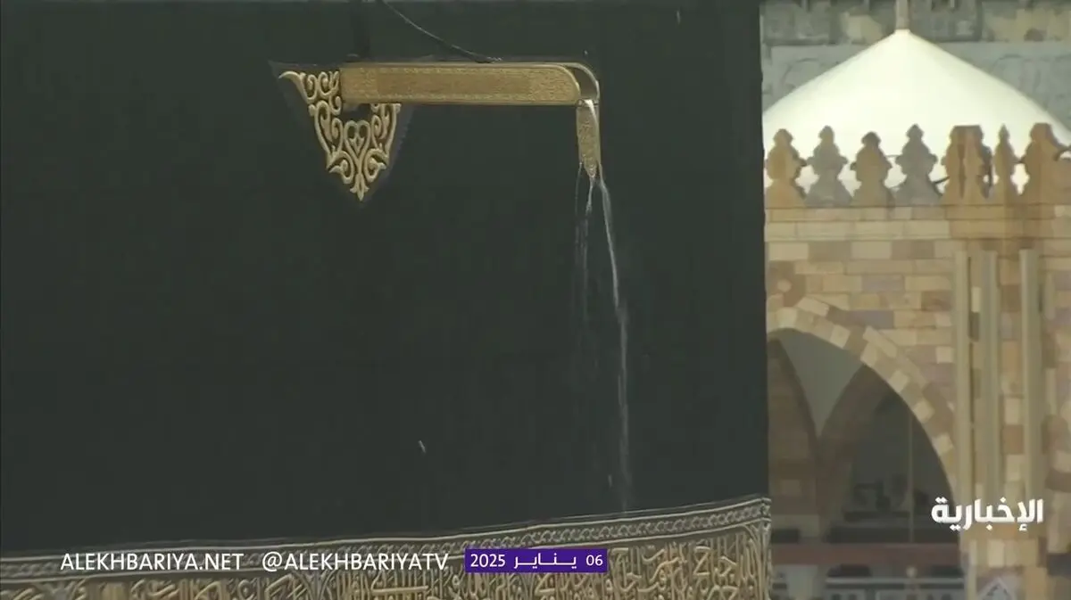 بارش شدید باران در مکه و مدینه + فیلم