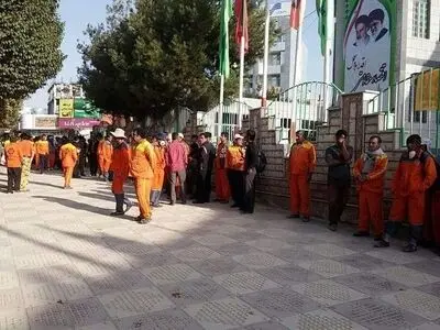 ادامه اعتراض کارگران شهرداری یاسوج برای معوقات مزدی 