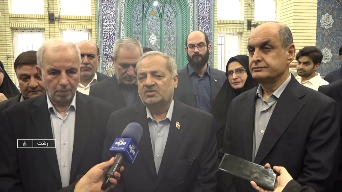 بازدید وزیر آموزش و پرورش از مسجد در حال مرمت قدس رشت