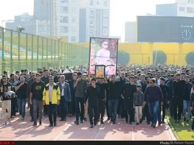 گزارش تصویری مراسم تشییع پیکر بازیکن تیم امید صنعت نفت آبادان