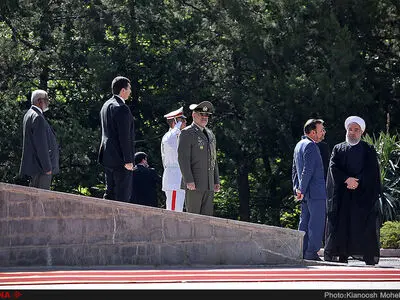 استقبال رسمی روحانی از نخست وزیر پاکستان