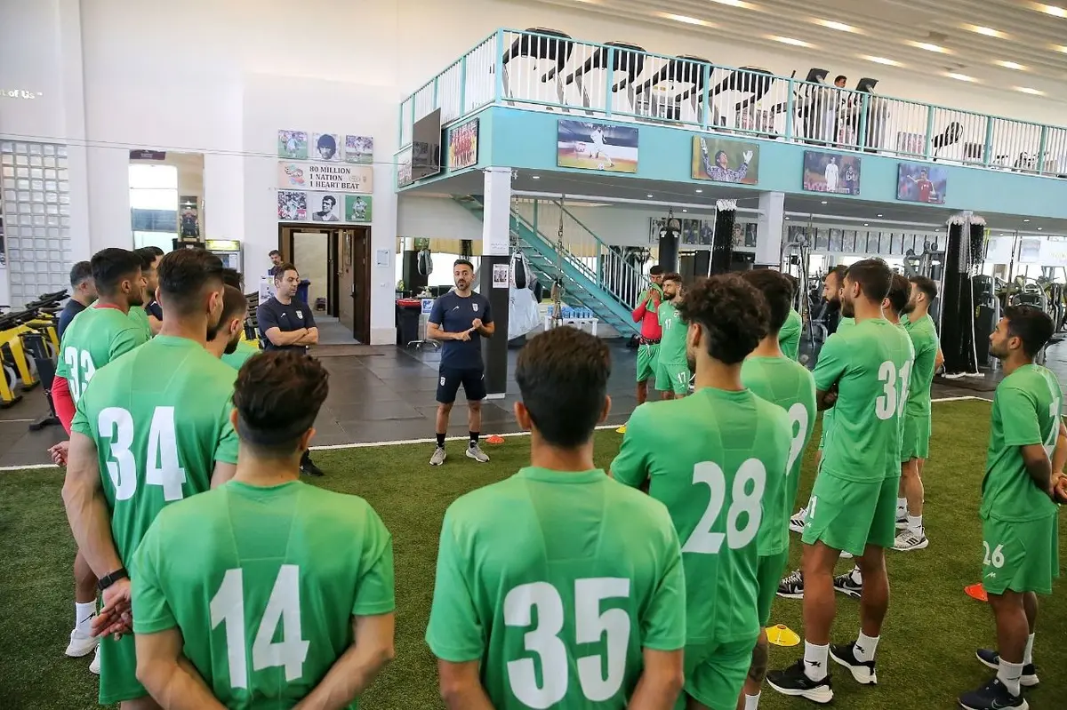 برگزاری تمرین تیم ملی فوتبال در «پک»