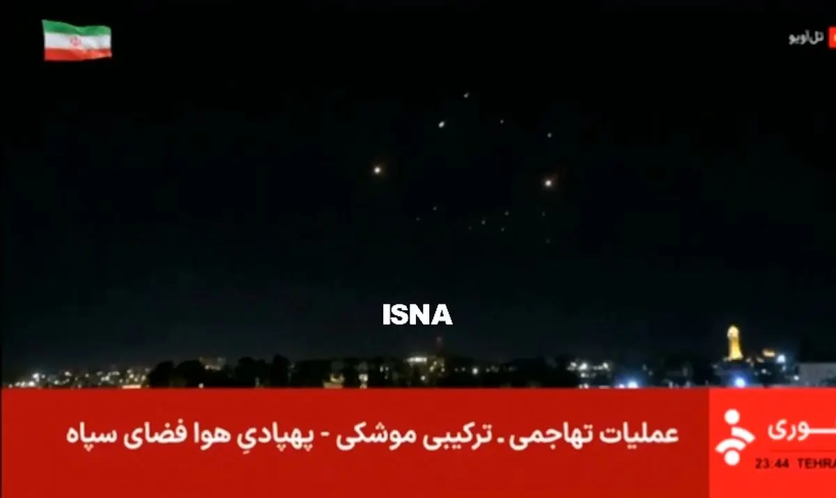 موشک‌های ایرانی در آسمان سرزمین‌های اشغالی + فیلم