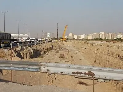 پیشرفت ۵۷ درصدی احداث مسیر کندروی جنوبی بزرگراه آزادگان