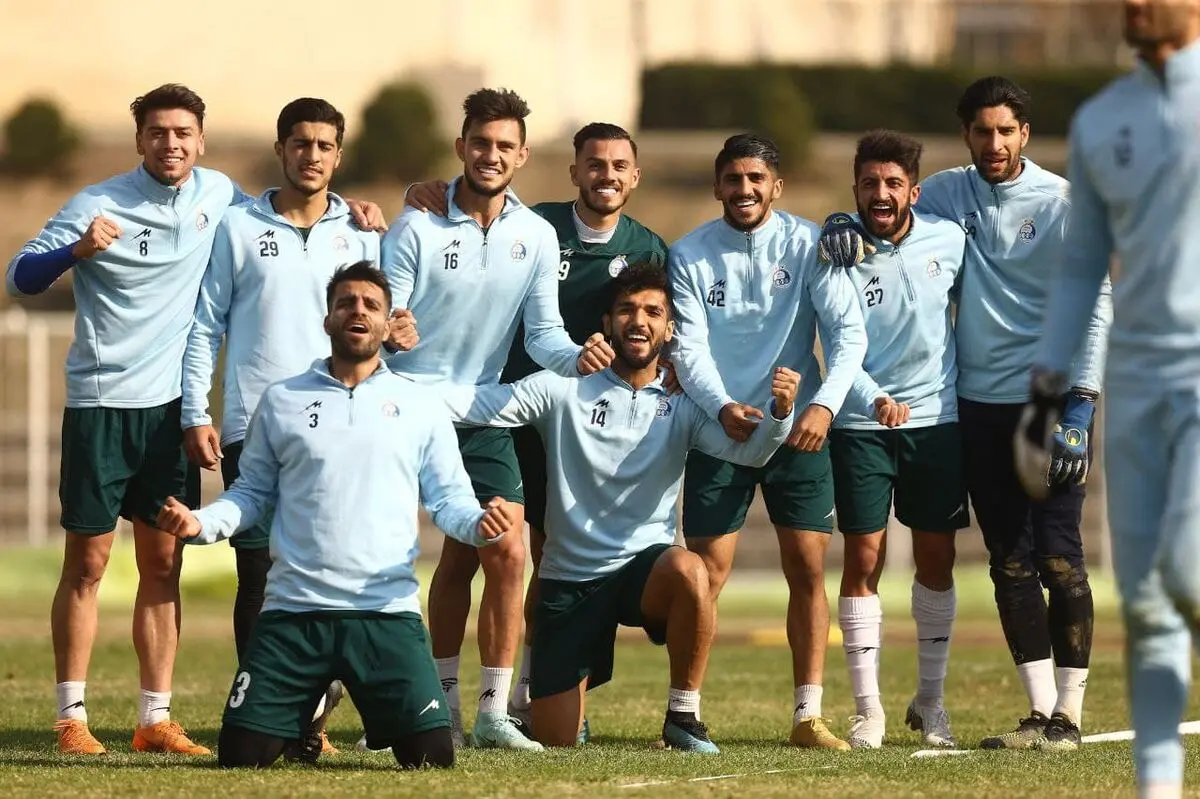 تمرینات اختصاصی رضاوند پیش از بازی با سپاهان