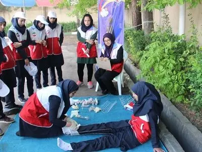 شرکت 5 هزار دانش آموز قزوینی در طرح دادرس هلال احمر استان