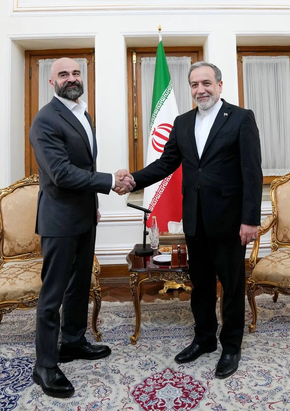 دیدار و گفتگوی رئیس اتحادیه میهنی کردستان عراق با وزیر امور خارجه