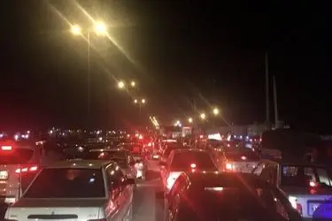 ترافیک فوق سنگین شبانه در جاده‌های خروجی مازندران