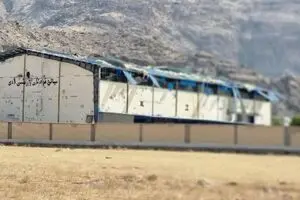 حمله دشمن آمریکایی به سالن ورزشی در فراشبند فارس