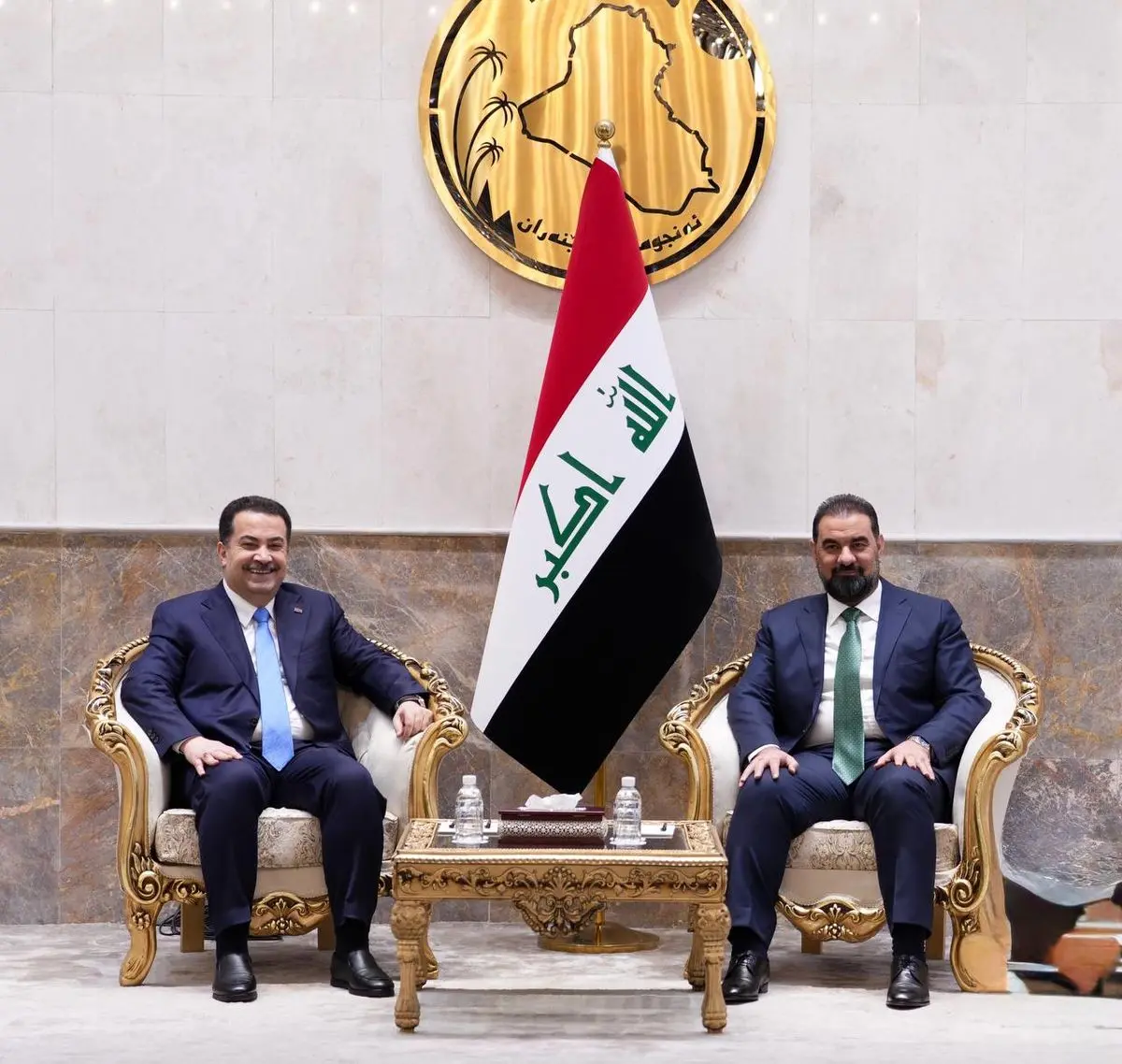 دیدار السودانی با رئیس جدید مجلس عراق