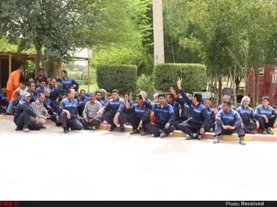  اعتصاب و تجمع کارگران شرکت عملیات غیر صنعتی صنایع پتروشیمی در شهرستان ماهشهر