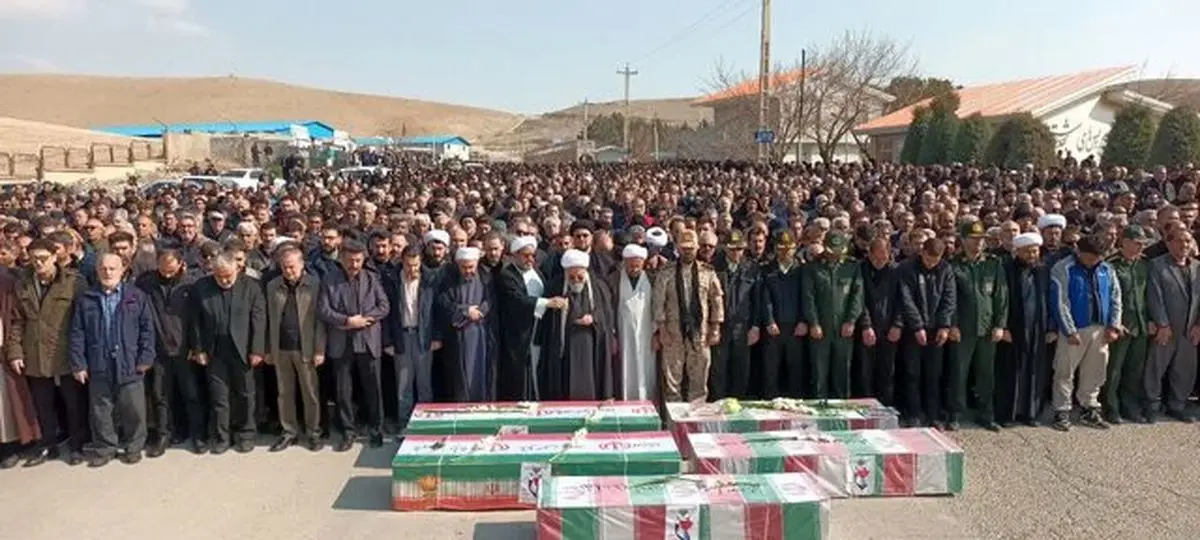 مراسم تشییع شهدای حمله صهیونیستی،آمریکایی به نقده برگزار شد