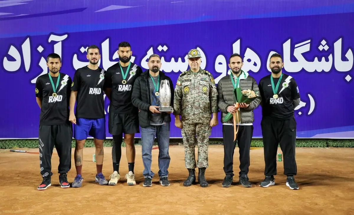 قهرمانی تیم رعد پدافند هوایی در مسابقات جام حذفی تنیس کشور