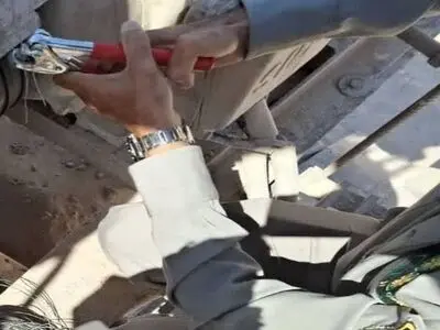 کارگاه شن و ماسه متخلف در شهرستان نیر پلمب شد