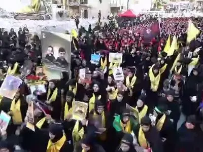 مراسم عزاداری روز عاشورا در ضاحیه جنوبی بیروت + فیلم