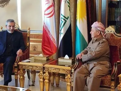 باقري‌كني یلتقي مسعود بارزاني