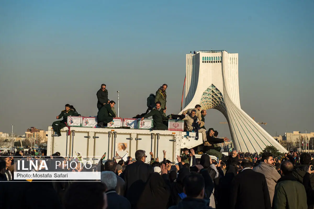 مصدومیت ۶۳ نفر در مراسم تشییع سردار شهید قاسم سلیمانی و همرزمانش 