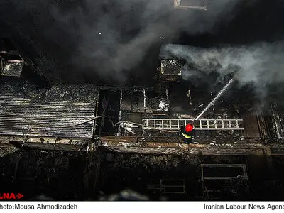 آتش سوزی بزرگ در مسکن مهر بوشهر