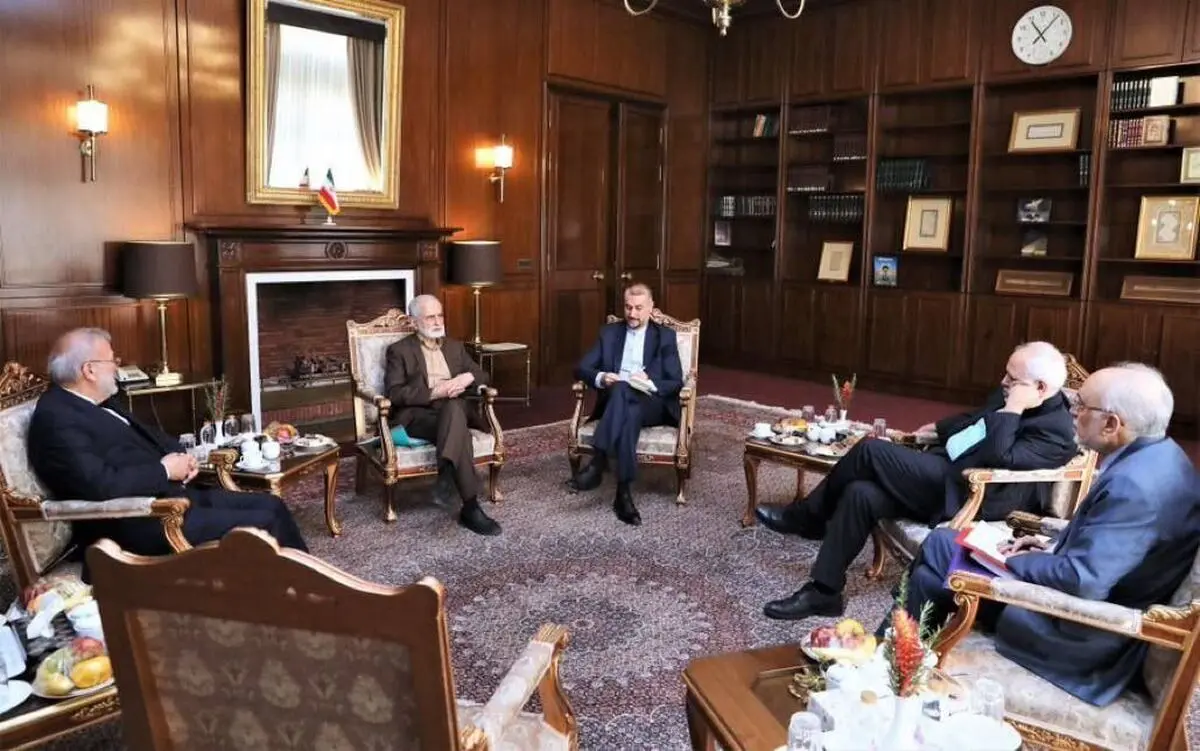 دیدار امیرعبداللهیان با خرازی، متکی، صالحی و ظریف