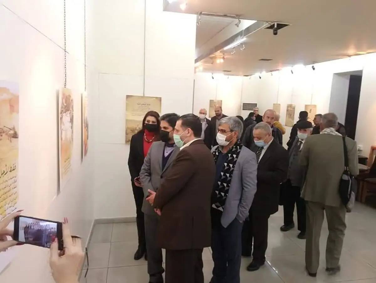 استقبال مردم سوریه از نمایشگاه‌های مربوط به تصاویر شهید سلیمانی