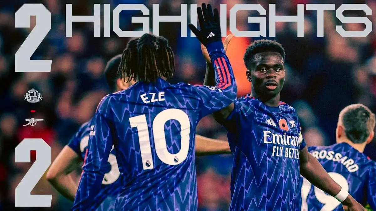 ویدیو: خلاصه بازی ساندرلند و آرسنال