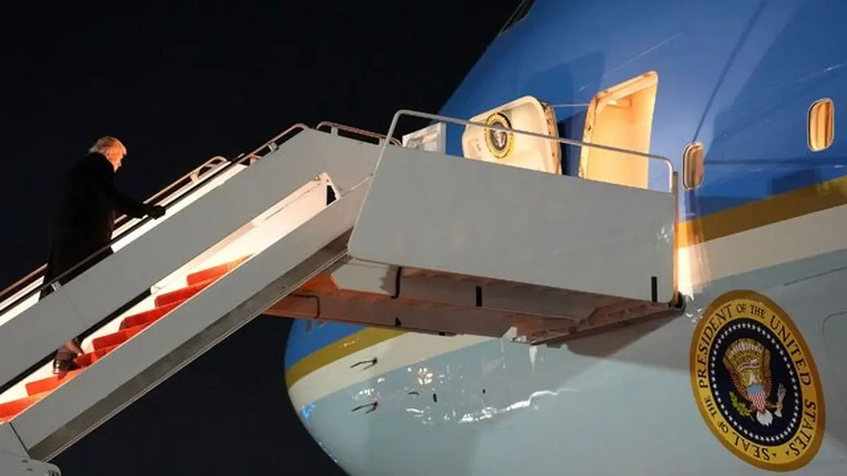 هواپیمای ترامپ مجددا راهی سوئیس شد