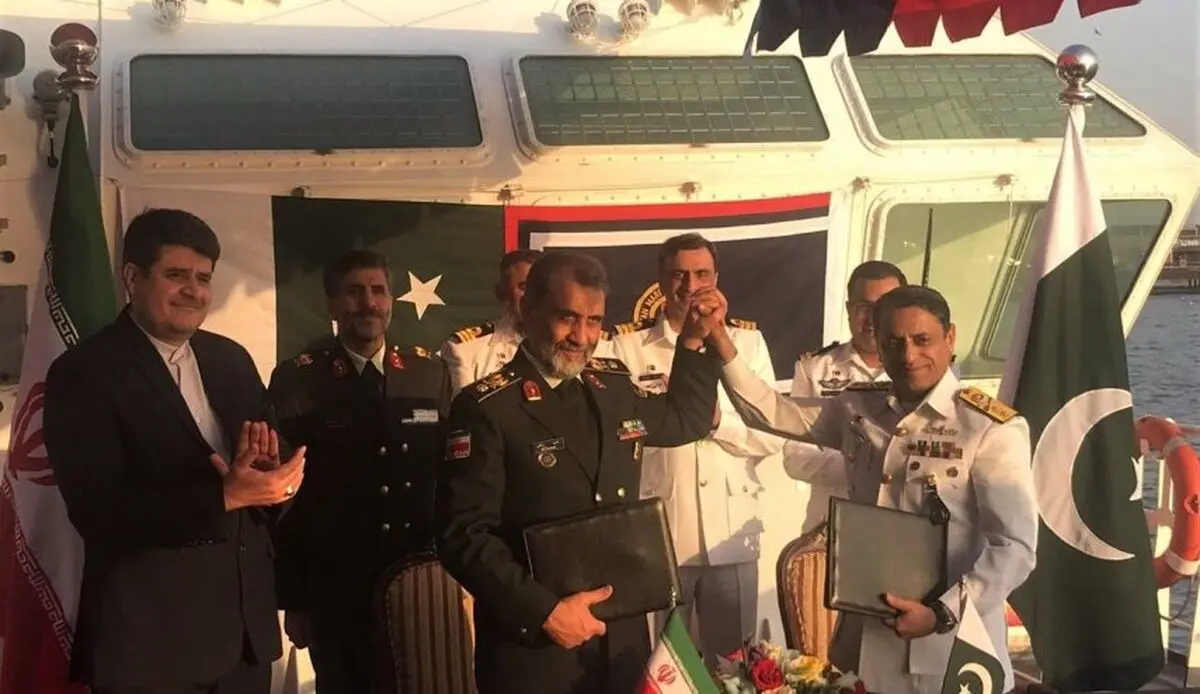 ایران وباکستان توقعان اتفاقا للتعاون فی مجال الامن البحری