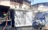 مصدومیت دو کارگر در آتش‌سوزی کارخانه «کولرسازی پاکدشت» 