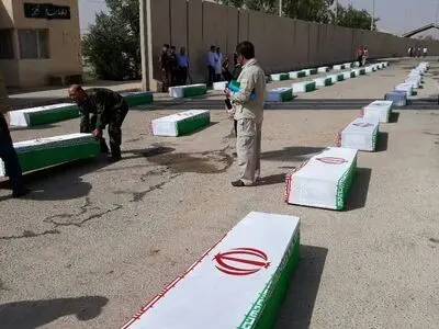 بازگشت پیکر 56 شهید دفاع مقدس به آغوش وطن از مرز خسروی+تصاویر