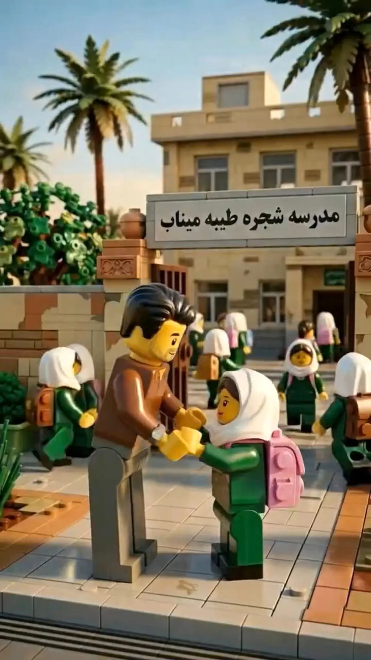 شهامت و شجاعت یک پدر در میناب به روایت انیمه لگویی + فیلم