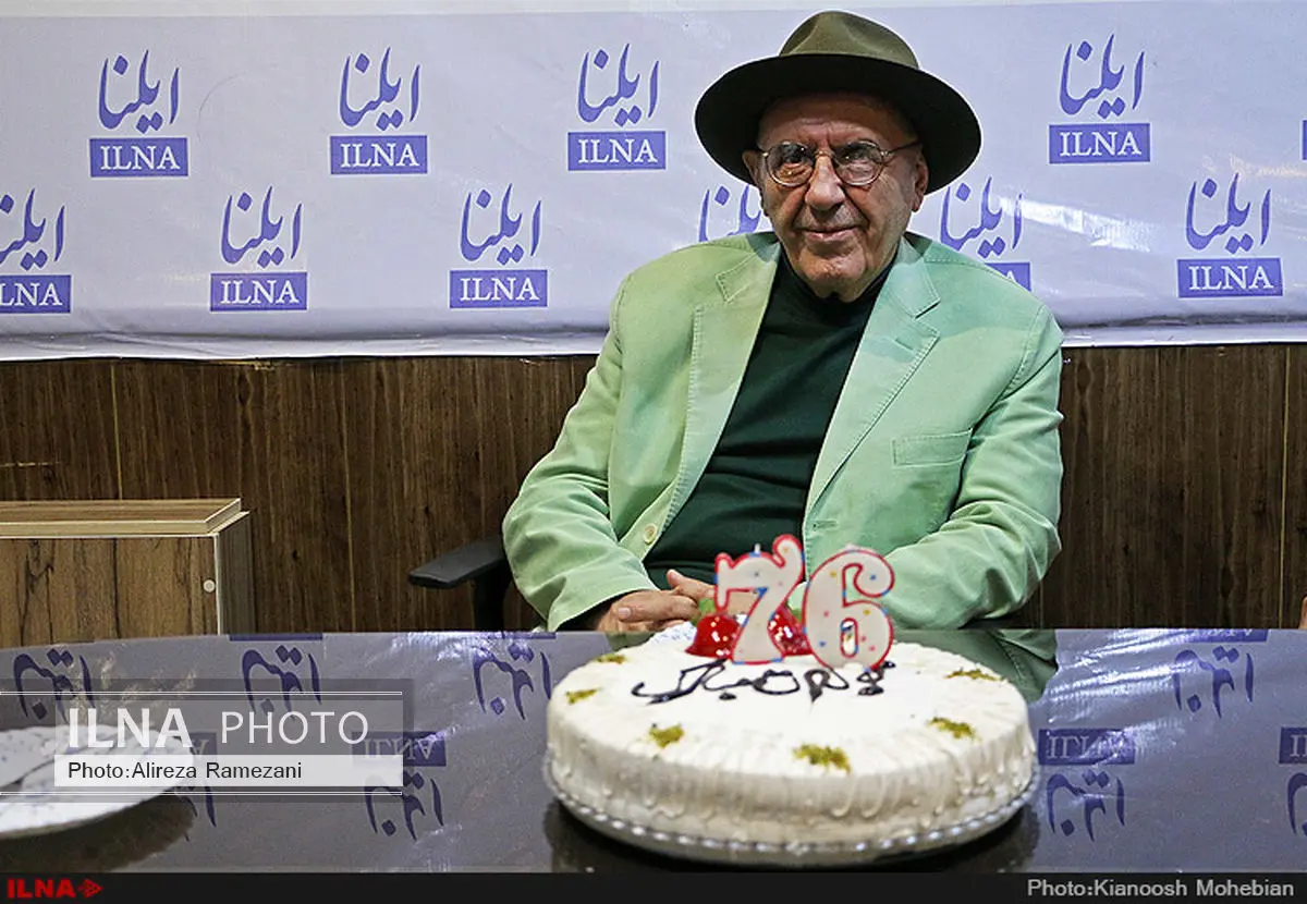 فیلم جشن تولد هفتاد و شش سالگی جواد مجابی در خبرگزاری ایلنا 