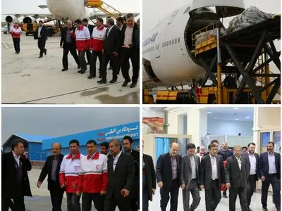 بوئینگ ۷۴۷ حامل کمک‌های مردمی البرز به خوزستان پرواز می‌کند