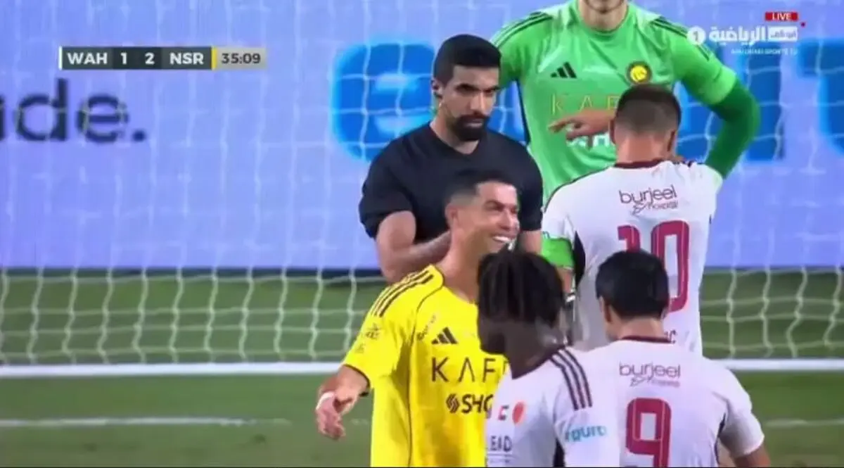 وقتی رونالدو با ستاره ایرانی شوخی می‌کند!