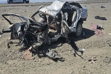 تصادف مرگبار پژو ۴۰۵ با کامیونت زامیاد در محور سرباز/۷ تن جان باختند