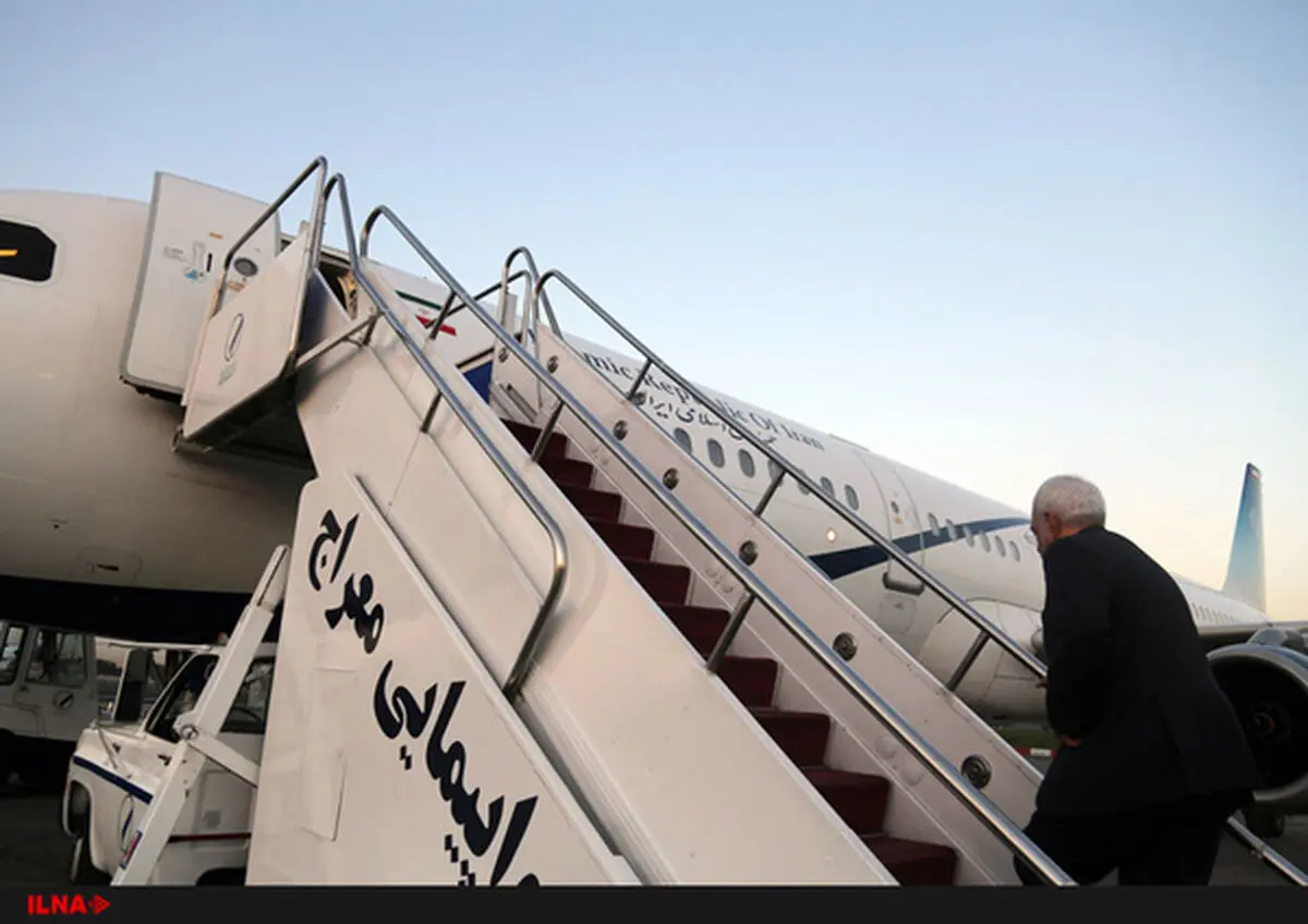 Zarif leaves for South Africa