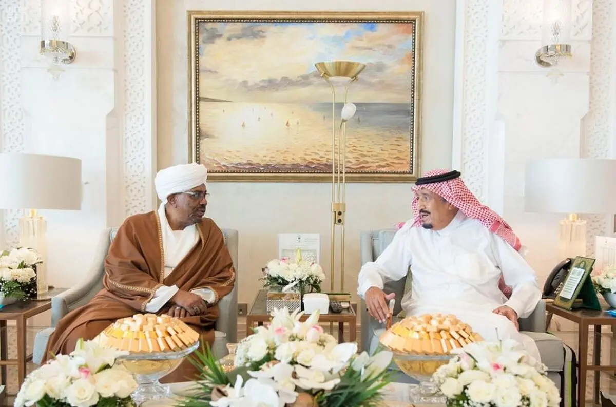 دیدار البشیر با پادشاه عربستان