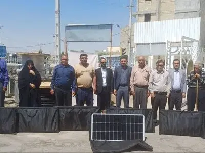 واگذاری ۷۰ دستگاه سامانه خورشیدی به عشایر شهرستان خنج در فارس
