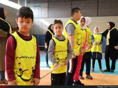 کودکان اوتیسم خوزستانی برای نخستین بار در قامت ورزشکار ورزش همگانی را تجربه کردند