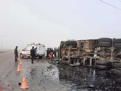 یک کشته بر اثر واژگونی تریلی در کمربندی اسلام آبادغرب