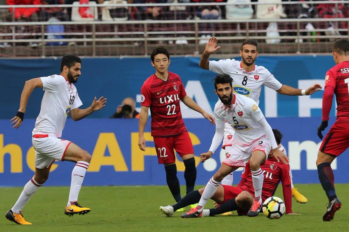 کمک داور عجیب بازی پرسپولیس - کاشیما روی سکوها!