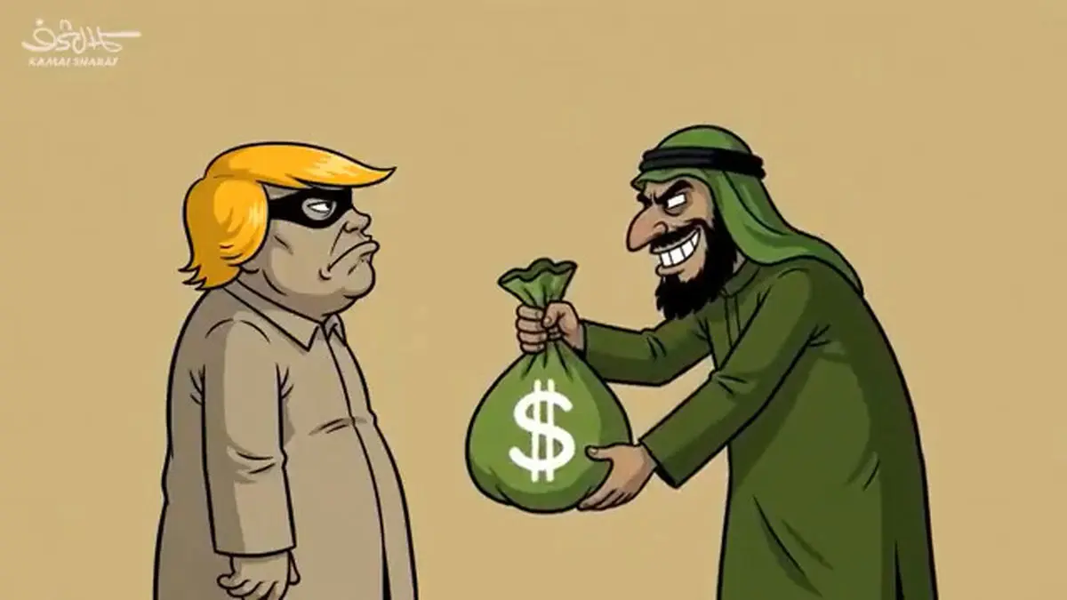 لخت کردن عربستان توسط ترامپ! + فیلم