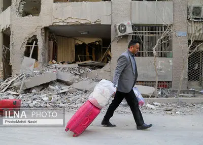 خیابان کارگر جنوبی یک روز بعد از حمله